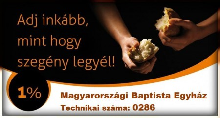  Baptista Egyház 1% - 2018 